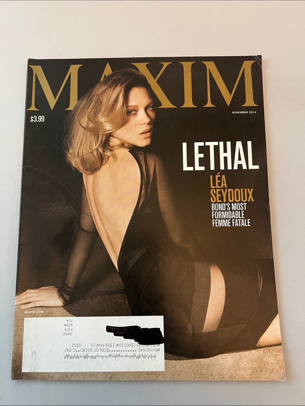 MAXIM Magazine -  Cover Lea Seydoux  - November 2015 - Issue 208